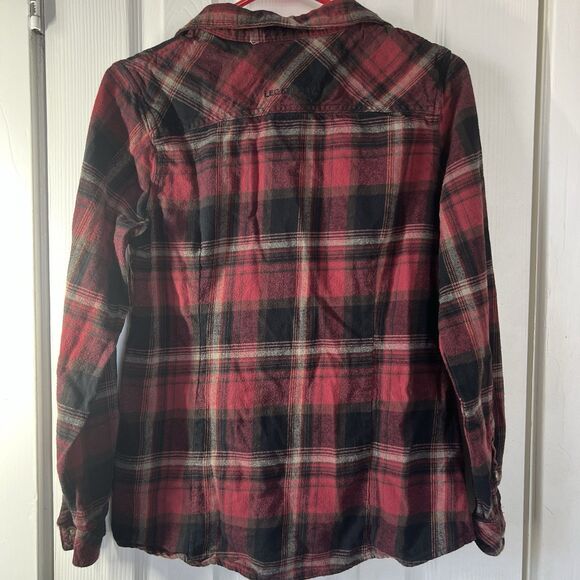 Legendary White Tails Flannel Shirt Women’s MD Red Black Check - Picture 10 of 15